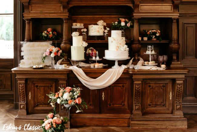 Esküvő Classic Magazin fotózás Wenckheim Kastély